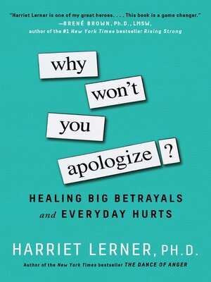 cover image of Why Won't You Apologize?